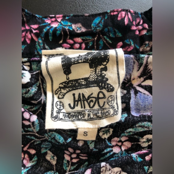 Bohemian Floral Print Top from Jaase small cropped style 70s - Picture 3 of 9